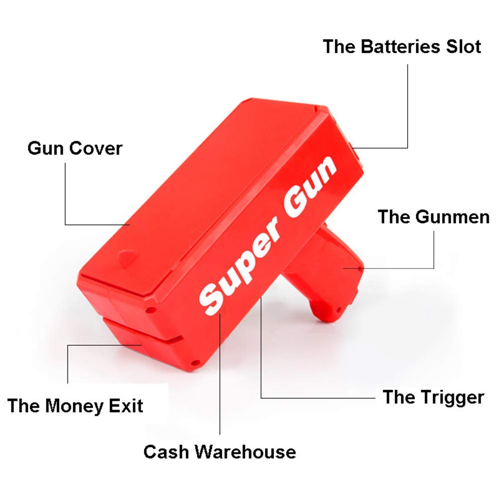 Supreme Cash Machine Gun Toy for Weddings and Parties