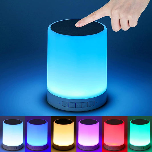 Wireless Touch Lamp with USB Port and Bluetooth Speaker