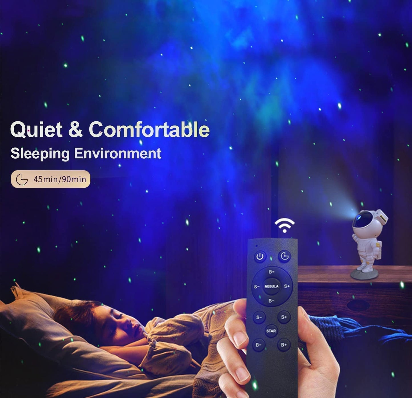 Astronaut Galaxy 360° Projector with Remote Control