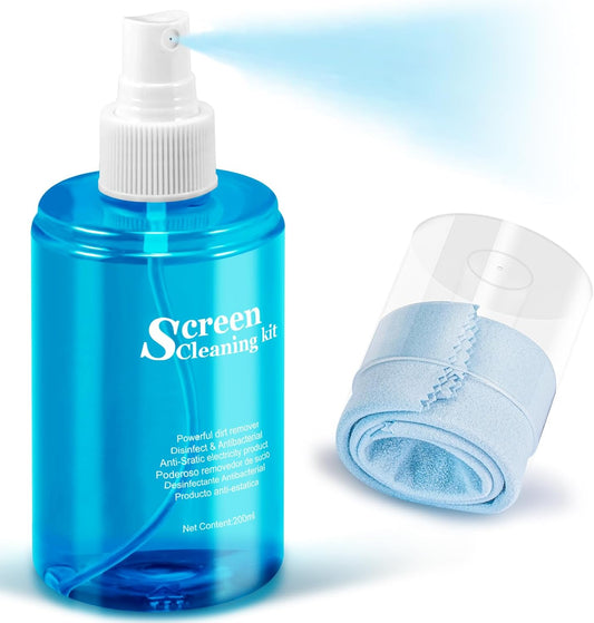 Universal Screen Cleaner Spray Gel with Soft Microfiber Cloth