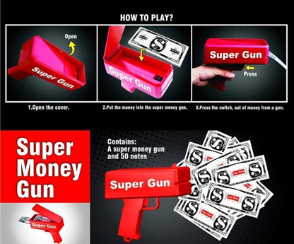 Supreme Cash Machine Gun Toy for Weddings and Parties