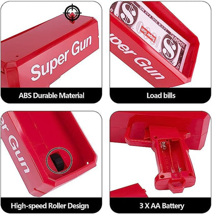 Supreme Cash Machine Gun Toy for Weddings and Parties